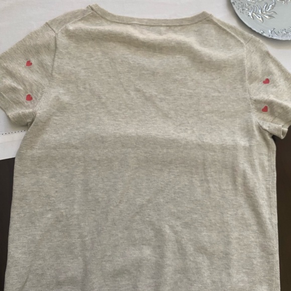 Jcrew Factory Embroidered Short Sleeve Sweater - Picture 4 of 5